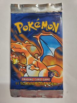 1999 WOTC Pokemon SHADOWLESS Charizard Base Set foil Booster Pack GEM MINT