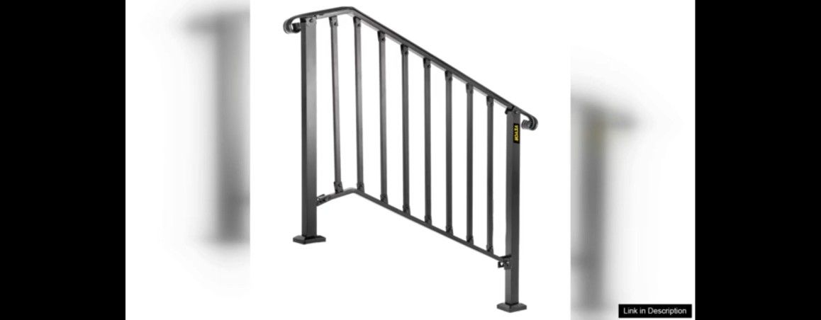 Brand New VEVOR WROUGHT iron 2-3 Steps Hand Rail Safety Support For stairs