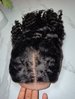 Deep Wave BOB Wig Human Hair 13x4 HD Curly BOB Lace Front Wigs Human Hair Pre Plucked Wear And Go Glueless Short Curly Frontal BOB Wigs For Black Wome