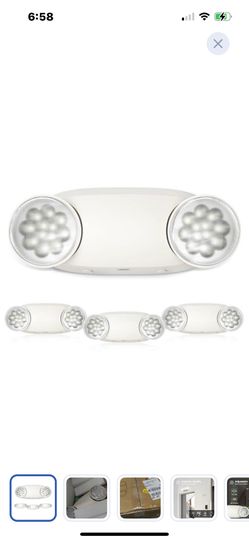 “New”4 Pack Emergency Lights,hard Wired (Battery Backup)retail$79