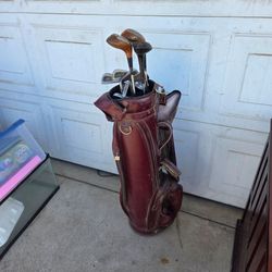 Golf clubs and bag!
