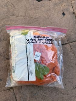 Pottery Barn size 12-24 months toddler pumpkin costume