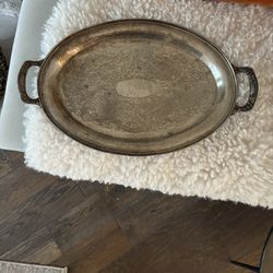 Sterling Silver Oval Tray