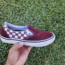 Burgundy Vans