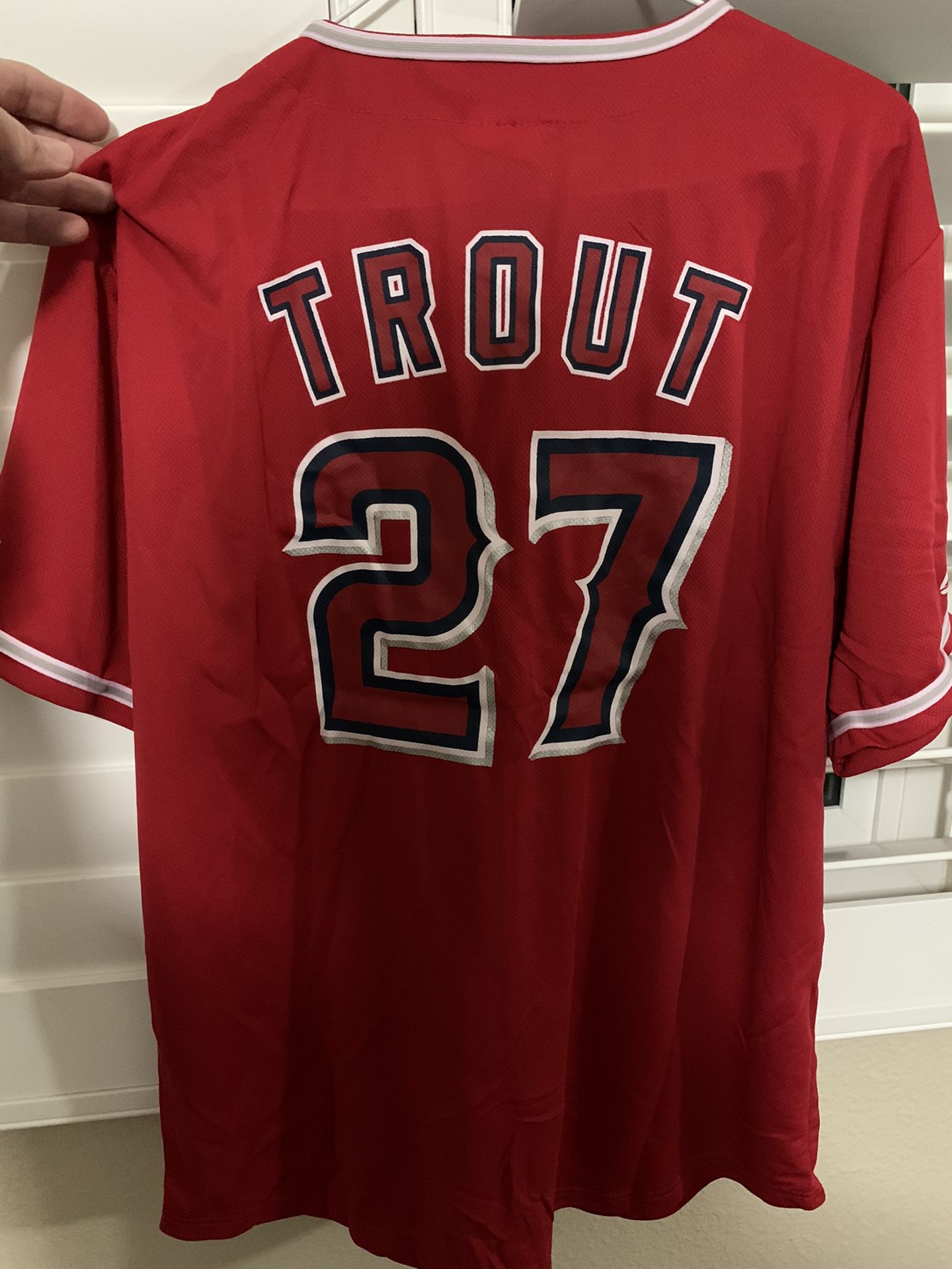 Mike Trout Jersey MVP/Silver Slugger/ROY - Angels Jersey Size X-Large (Adult XL) NEW - $10 ea.
