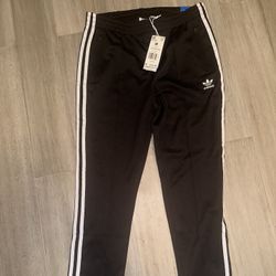 Adidas Sweat Pants Black And White Medium