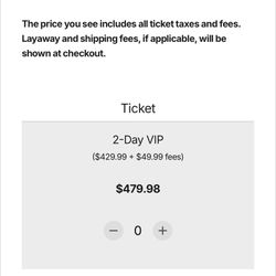 Beyond Wonderland VIP Ticket Two Day