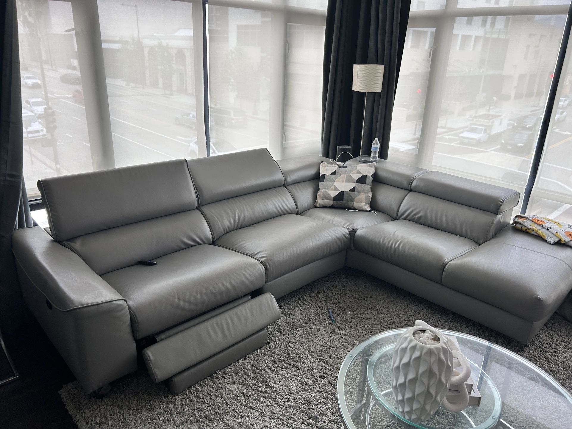 Sectional Modern Light Gray Sofa