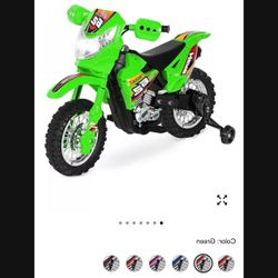 Kids Electric Dirt Bike Green 
