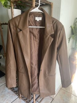 The Leather Jacket🤎Oversized