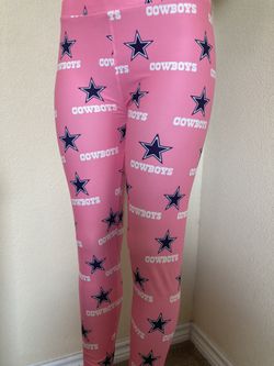 🔥😍🎀Brand new very nice Limited Edition Pink Dallas Cowboys leggings. Perfect for Breast Cancer Awareness Month 🎀‼️‼️Sizes sm med lg xl 1x Availabl