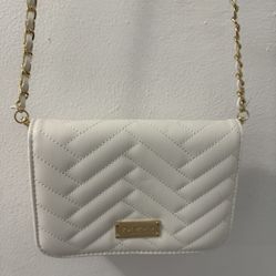 Bebe White Crossbody Bag—-Brand NEW with Tag