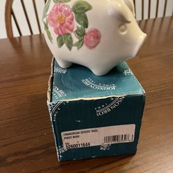 Franciscan Desert Rose Piggy Bank