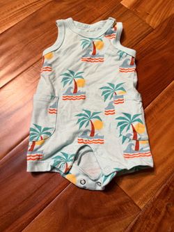 Baby boy wonder nation beach romper. Size 0/3 months