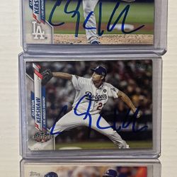 Clayton Kershaw On Card Autos