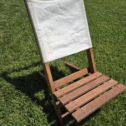 Foldable Wooden Beach Chair