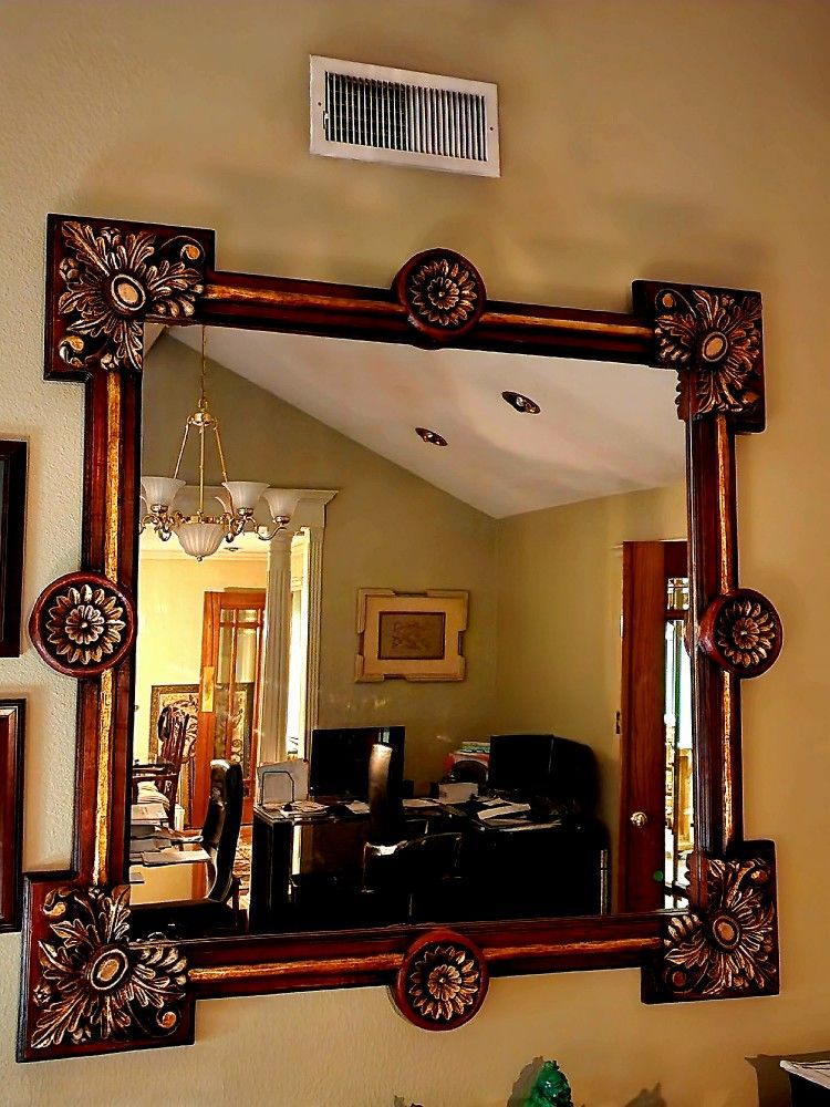 Wood Wall Mirror

60" H x 60" W