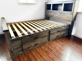 Ashley’s Furniture Trinell Twin Bookcase Bed with Storage Drawers