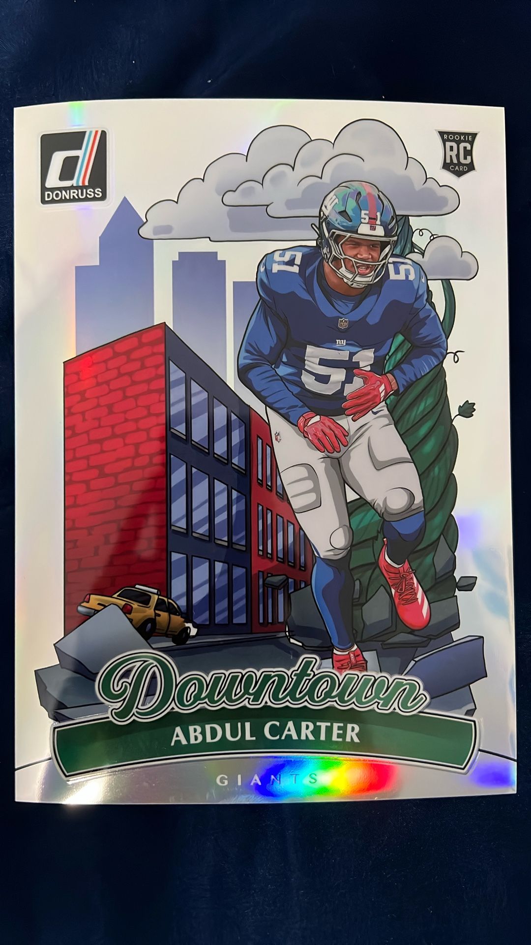 2025 Abdul Carter Downtown Rookie Jumbo 5 X 7
