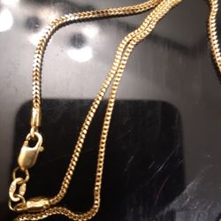 18k Real Solid Gold (Italy) Chain, WEIGH 5.5gr. Price Firm 