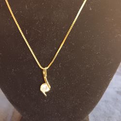 1 Ct. Moissanite Pendant W/ 18k Plating