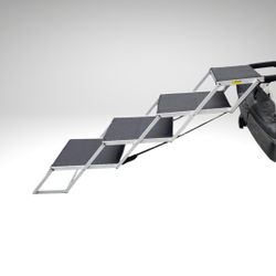Dog Stairs 4 Steps Foldable Dog Ramp for Cars,SUV and Truck