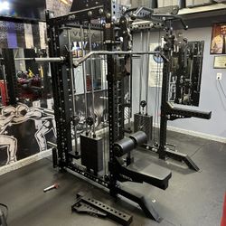 Vesta Fitness PRO SERIES Ultimate Half Rack Functional Trainer w/Smith Machine Bar | 320lb Stack | Gym Equipment | Fitness | Commercial | Squat Rack 