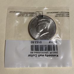 Two new half-dollar coins in the package, never opened, from 2003. I'm asking for $10 for the two collector coins.