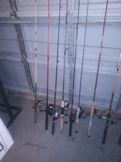 Rods and reel setup lightweight rods and reels 15 to $25 saltwater heavy duty reels and rods 25 to $55