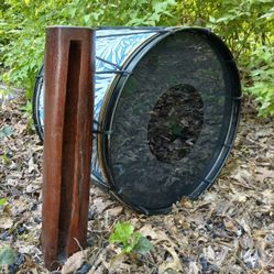 Tahitian Otea Drum Set, Pahu And Milo Toere, Excellent Condition 