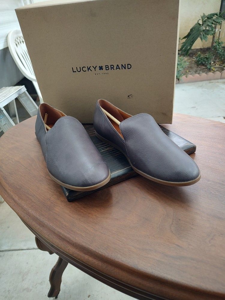 Lucky Brand Brazio Slip-on Periscope Lamba Loafer Flat Smoking  Loafer Sz11