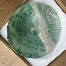 Glass Tempered Sink(Green Marble)