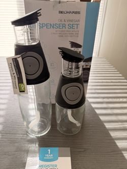 Oil and vinegar dispenser set