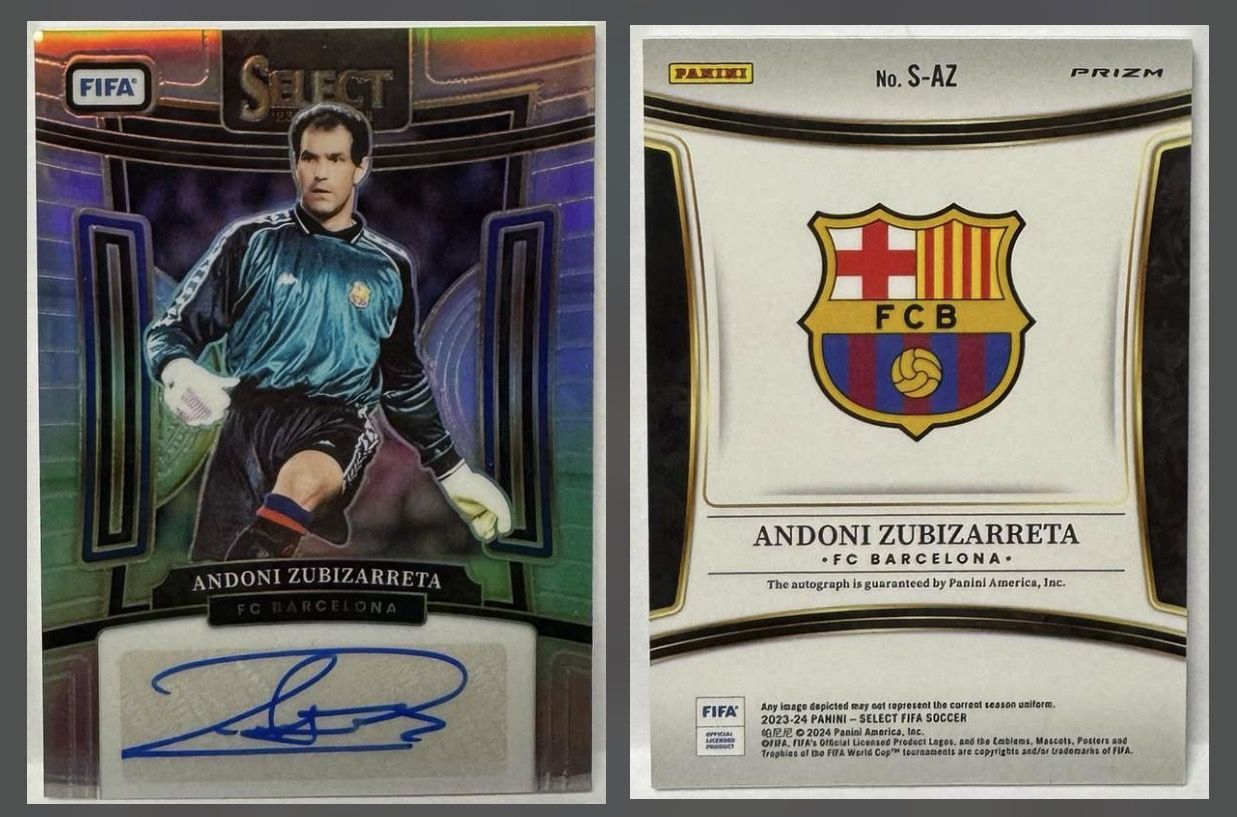 2023-24 Panini Select FIFA - Andoni Zubizarreta - Prizm Signatures