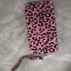 Pink Leopard Phone Case Wallet