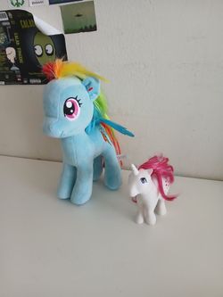 Vintage Hasbro 1983 My Little Pony Moondancer Unicorn New + Original My Little Pony plush!
All for Only 30 dollars.
Incredible deal.