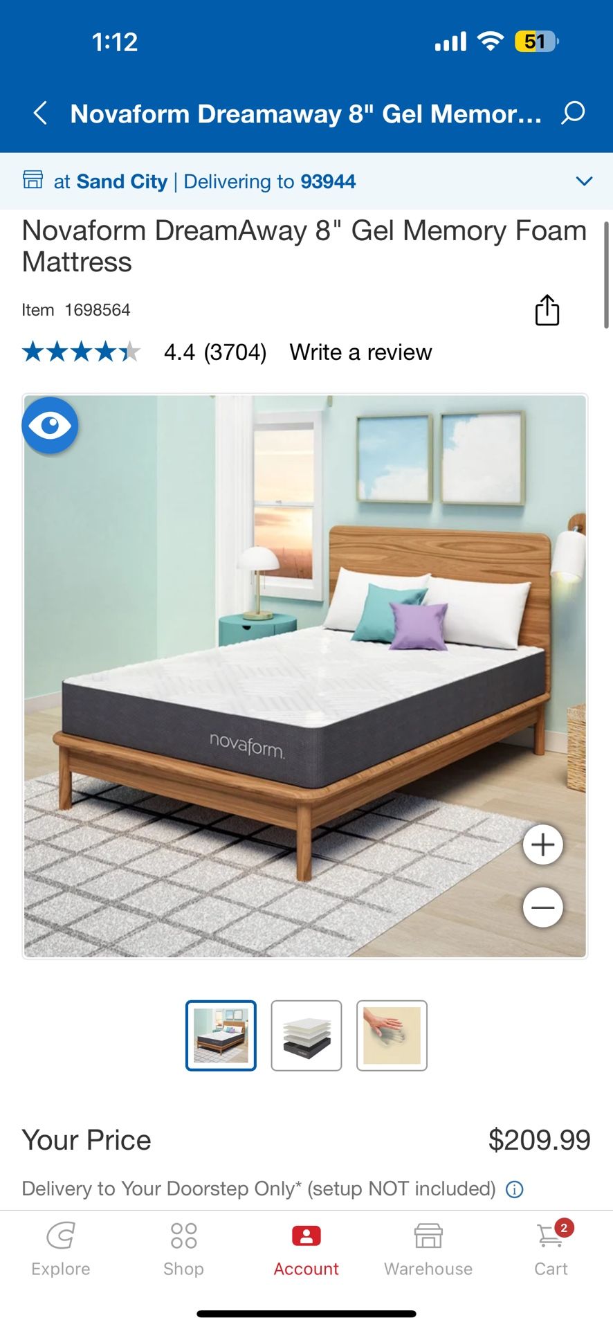 Nova 8” Full Mattress
