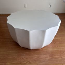 Concrete White Coffee Table 