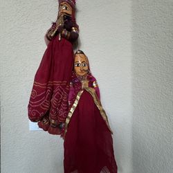 Decorative Indian Couple Figurine 18”