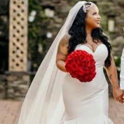 Wedding Dress And Veil