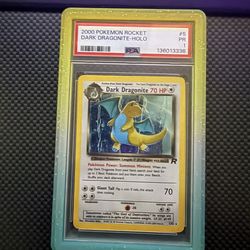 Dark Dragonite Pokemon card psa 1