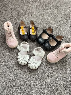 Girls shoes toddler size 7c brand new just used the white ones $30 for all 4 pairs