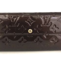 Louis Vuitton Monogram Vernis Porte Feuille Sarah Long Bifold Wallet