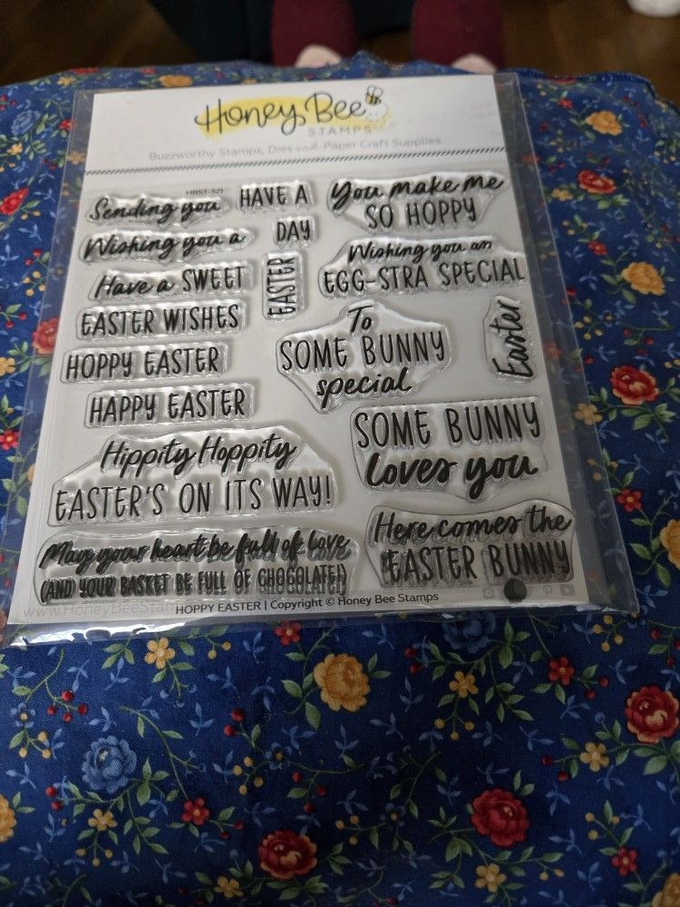 Honey Bee Hoppy Easter Stamp & Die