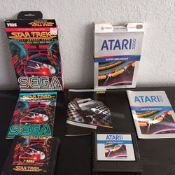 Atari 5200 Star Trek & Super Breakout Game Lot - CIB Sega & Atari Retro Gaming