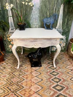 White Side End Nightstand Wood Table