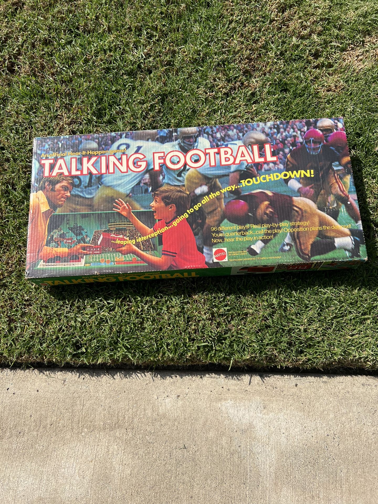 1972 Vintage Mattel Talking Football Game
