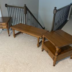 1960s Vintage Sprague & Carleton Solid Rock Maple Tables