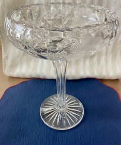 Antique “Innovation Cut Glass Line”  11” Compote Dish