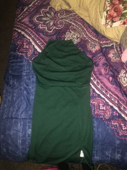 Green dress w/ chain straps